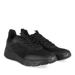 Baskets NOIR Homme Motif Uni Lacets