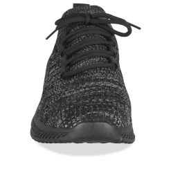 Baskets NOIR Homme Motif Uni Lacets