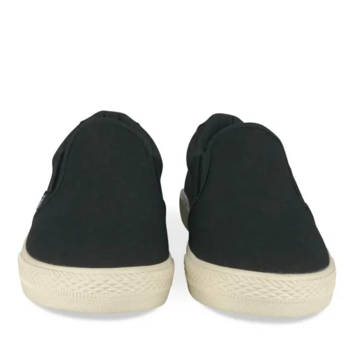 Baskets NOIR Homme Motif Uni A Enfiler