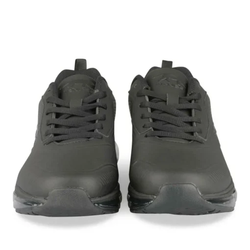 Baskets NOIR Homme Motif Uni Lacets