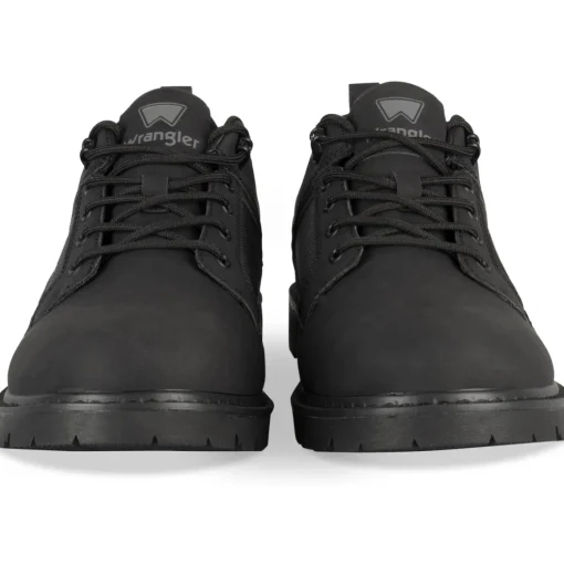 Baskets NOIR Homme Motif Uni Lacets