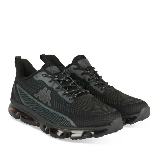Baskets NOIR Homme Motif Uni Lacets