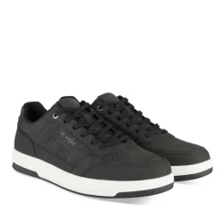 Baskets NOIR Homme Motif Uni Lacets