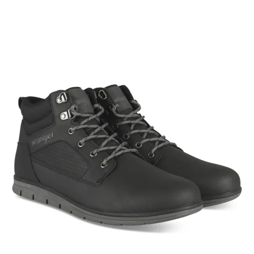 Baskets NOIR Homme Motif Uni A Enfiler