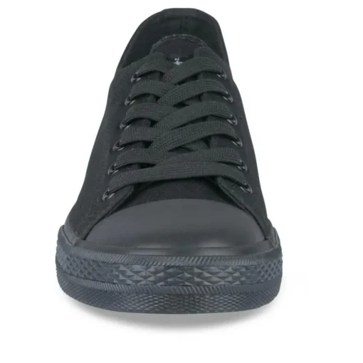 Baskets NOIR Homme Motif Uni Lacets