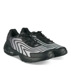 Baskets NOIR Homme Motif Uni Lacets