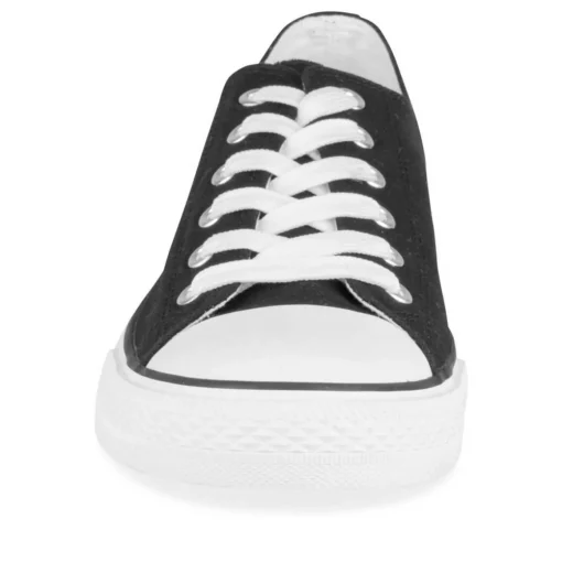 Baskets NOIR Homme Motif Uni Lacets