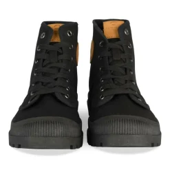 Baskets NOIR Homme Motif Uni Lacets