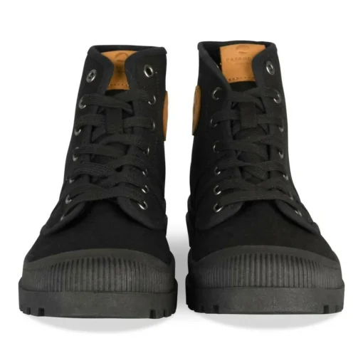 Baskets NOIR Homme Motif Uni Lacets