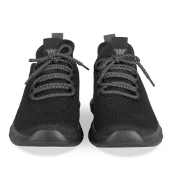 Baskets NOIR Homme Motif Uni Lacets