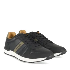 Baskets NOIR Homme Motif Uni Lacets