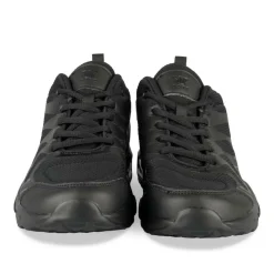 Baskets NOIR Homme Motif Uni Lacets