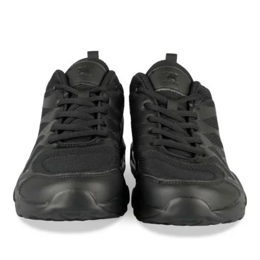 Baskets NOIR Homme Motif Uni Lacets