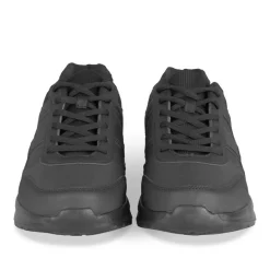 Baskets NOIR Homme Motif Uni Lacets