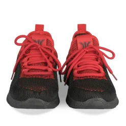 Baskets NOIR Homme Motif Multicolore Lacets