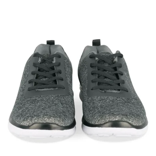 Baskets NOIR Homme Motif Uni Lacets