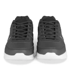 Baskets NOIR Homme Motif Uni Lacets