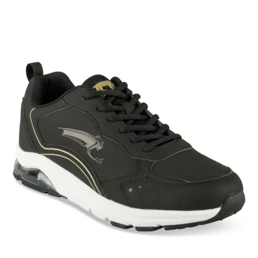 Baskets NOIR Homme Motif Uni Lacets