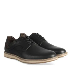 Baskets NOIR Homme Motif Uni Lacets