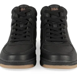Baskets NOIR Homme Motif Uni A Enfiler
