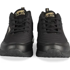 Baskets NOIR Homme Motif Uni Lacets