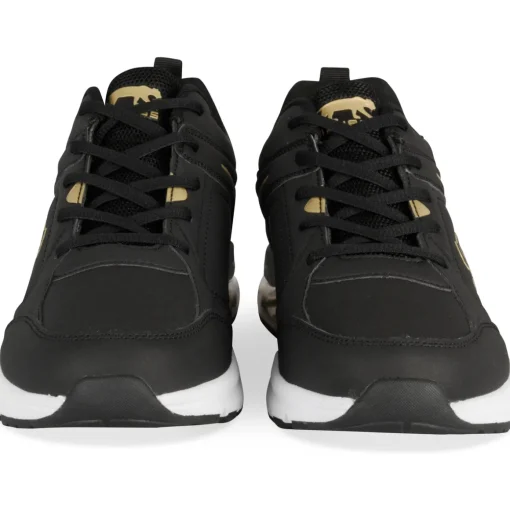 Baskets NOIR Homme Motif Uni Lacets