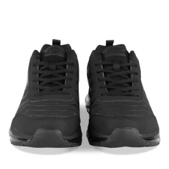 Baskets NOIR Homme Motif Uni Lacets