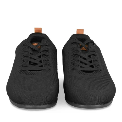 Baskets NOIR Homme Motif Uni Lacets