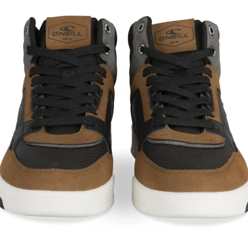 Baskets NOIR Homme Motif Uni Lacets