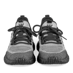 Baskets NOIR Homme Motif Uni Lacets