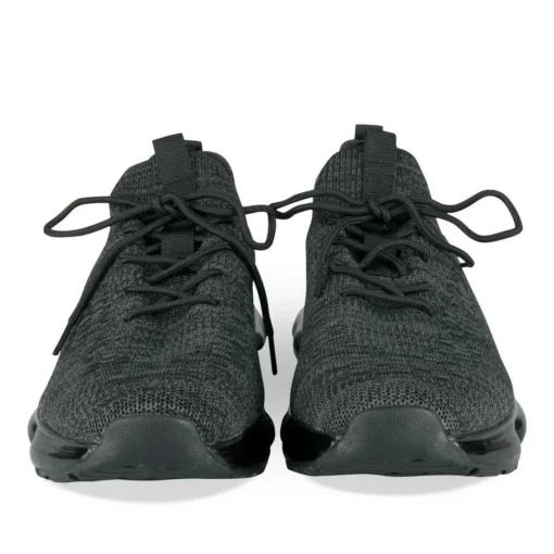 Baskets NOIR Homme Motif Uni Lacets