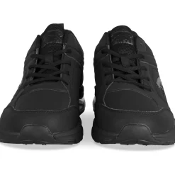 Baskets NOIR Homme Motif Uni Lacets