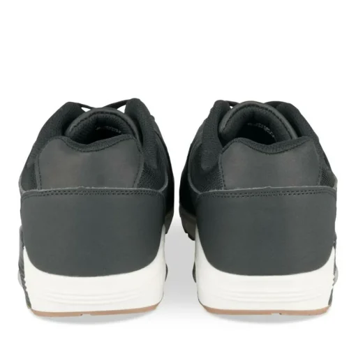 Baskets NOIR Homme Motif Multicolore Lacets