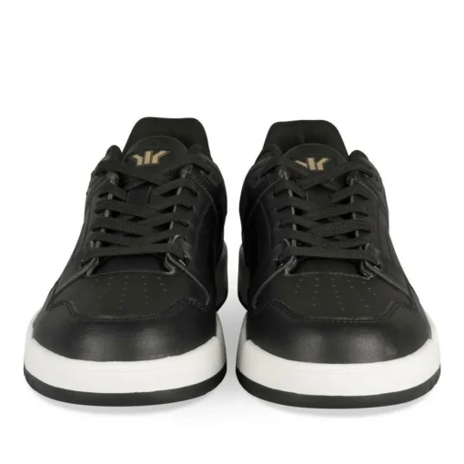 Baskets NOIR Homme Motif Uni Lacets