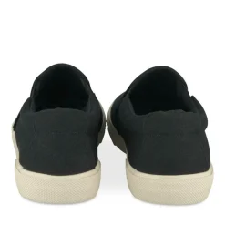 Baskets NOIR Homme Motif Uni A Enfiler