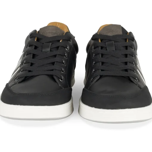 Baskets NOIR Homme Motif Uni Lacets