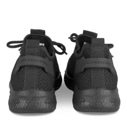 Baskets NOIR Homme Motif Uni Lacets