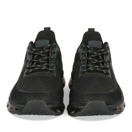 Baskets NOIR Homme Motif Uni Lacets