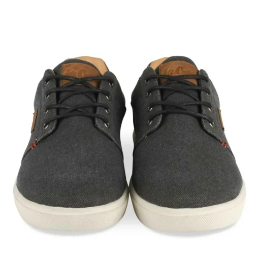 Baskets NOIR Homme Motif Uni Lacets