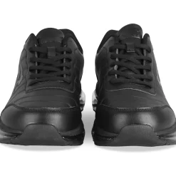 Baskets NOIR Homme Motif Uni Lacets
