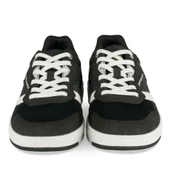 Baskets NOIR Homme Motif Uni Lacets