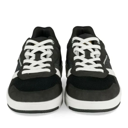 Baskets NOIR Homme Motif Uni Lacets