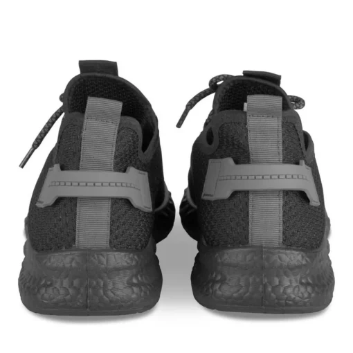 Baskets NOIR Homme Motif Uni Lacets