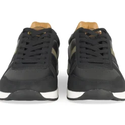 Baskets NOIR Homme Motif Uni Lacets
