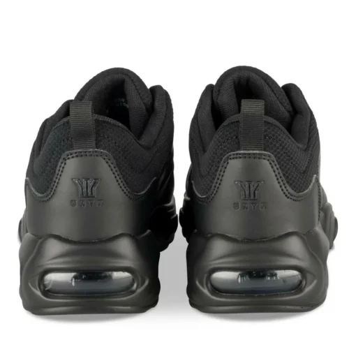 Baskets NOIR Homme Motif Uni Lacets