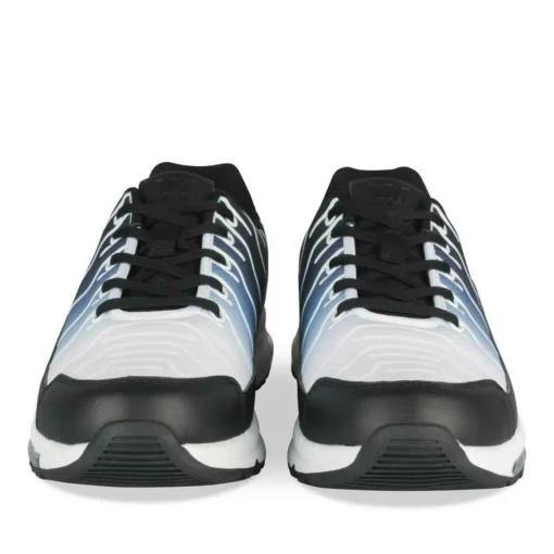 Baskets NOIR Homme Motif Uni Lacets