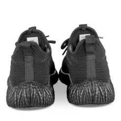 Baskets NOIR Homme Motif Uni Lacets