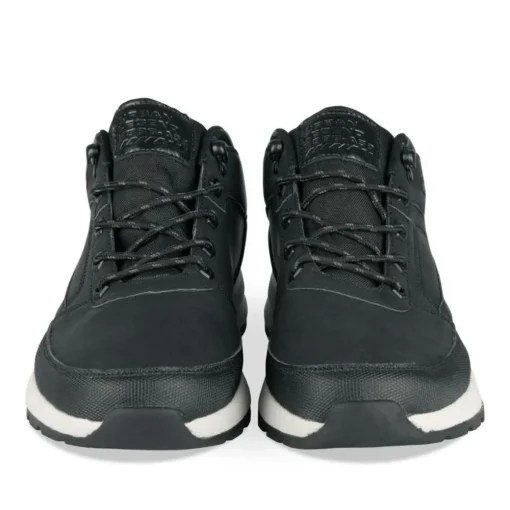 Baskets NOIR Homme Motif Uni Lacets