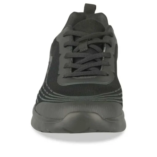 Baskets NOIR Homme Motif Uni Lacets