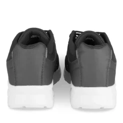 Baskets NOIR Homme Motif Uni Lacets